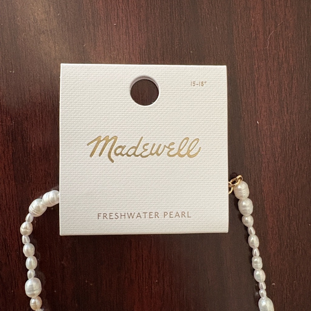Madewell Mixed Pearl Beaded Choker Necklace - Picture 3 of 3
